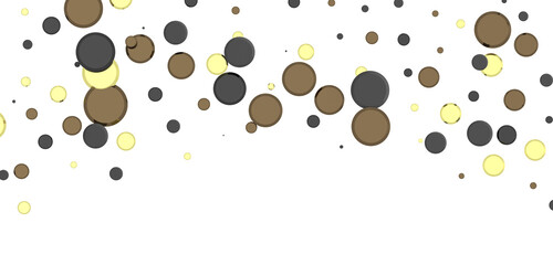 Enchanting Delight: Spectacular 3D Illustration Showcasing Enchanting gold Confetti