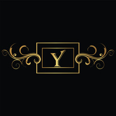 Creative Initial letter Y logo design with modern business vector template. Creative isolated Y monogram logo design

