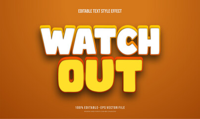 Editable text effect cartoon Text style effect. Editable fonts vector files.