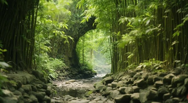 bamboo forest footage