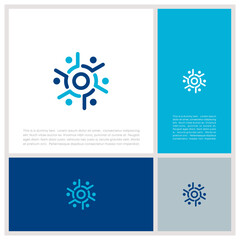 Human Resources Consulting Company, Global Community Logo. Social Networking logo designs.	