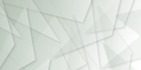 Abstract Minimal Geometric background with triangular bright light with soft shadows as pattern .grey minimal line design.Abstract triangle lines shape modern olive and grey geometric banner design .