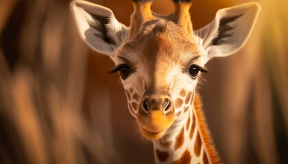 Giraffe Close-up Shot