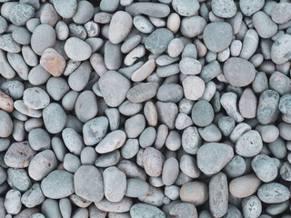 White and gray beach stones background