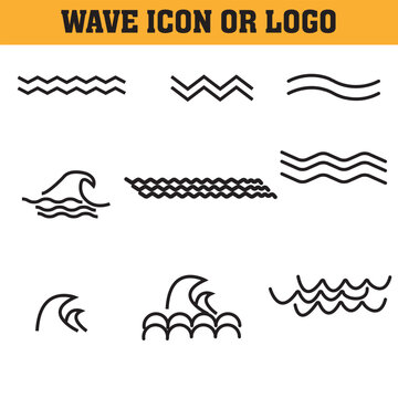 wave icon or logo isolated sign symbol vector illustration - Collection of high quality black style vector icons EPS 10