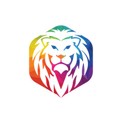 Lion logo vector illustration.