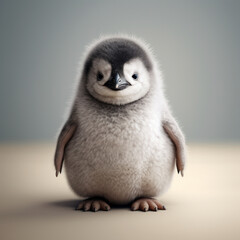 Portrait of a baby penguin.