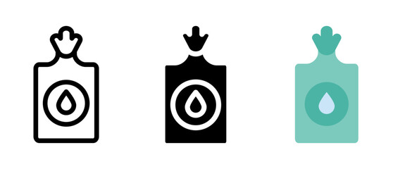 Hot water bottle icon