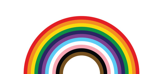 Obraz premium Rainbow pride lgbtq+ and transgender 