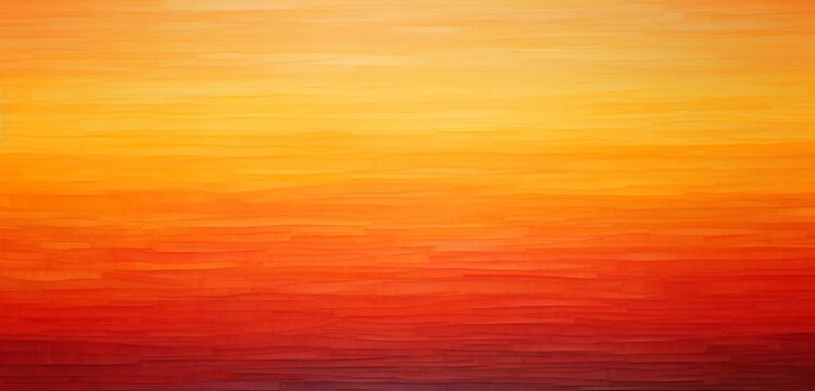 Craft an image featuring a linear gradient that shifts from fiery red to golden yellow, reminiscent of a blazing sunset.