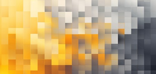 Create an abstract geometric pattern using a linear gradient from warm yellow to cool gray.