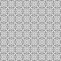 Figures from lines.Black pattern on white wallpaper for web page, textures, card, poster, fabric, textile. Abstract background.Repeating background image.White texture. Lines form shapes.