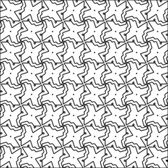 Figures from lines.Black pattern on white wallpaper for web page, textures, card, poster, fabric, textile. Abstract background.Repeating background image.White texture. Lines form shapes.