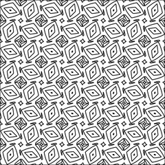 Figures from lines.Black pattern on white wallpaper for web page, textures, card, poster, fabric, textile. Abstract background.Repeating background image.White texture. Lines form shapes.