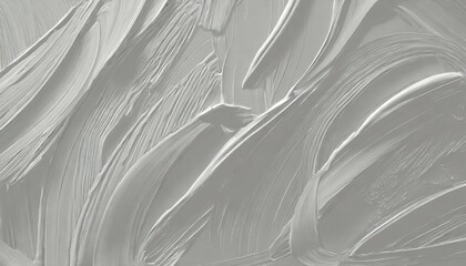 trendy 3d paint texture with spatula strokes white canvas volumetric effect for web design gray background to create a wedding cover or postcard wallpaper on the wall