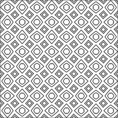 Figures from lines.Black pattern on white wallpaper for web page, textures, card, poster, fabric, textile. Abstract background.Repeating background image.White texture. Lines form shapes.