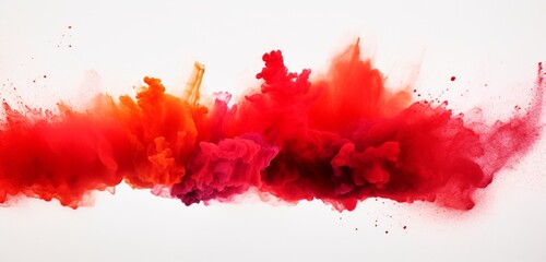 red paint splashes background