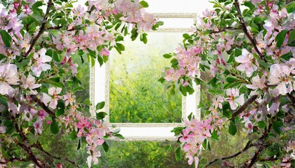 tree branch flower photo overlays summer spring painted frame s photo art