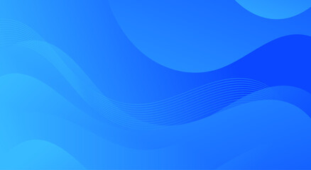 Abstract blue wavy business style background