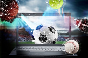 Online football analytics for soccer,  basketball game