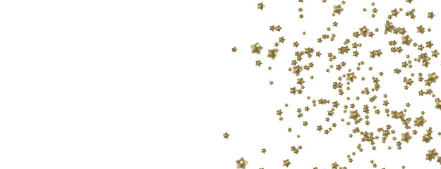 Gilded Wonder: Explore the Magic of a 3D Gold Stars Rain