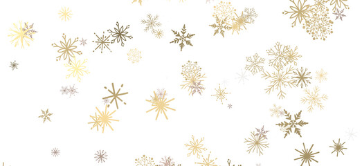 Gentle Snow Drift: Mind-Blowing 3D Illustration of Falling Holiday Snowflakes