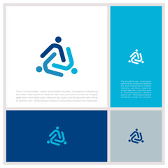 Global Community Logo Icon Elements Template. Community human Logo template vector. Community health care. Abstract Community logo.	