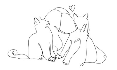 Cats. Mistress. One line