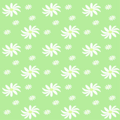 seamless pattern with daisies