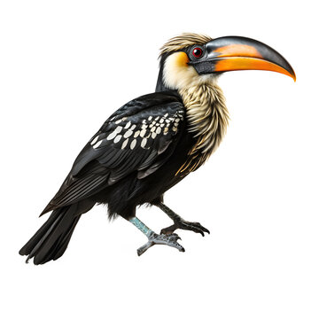 recommend clip art: hornbill isolated on transparent background ,hornbill bird png ,generative ai
