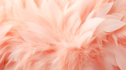 Background of soft peach colored fluff