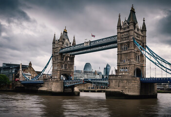 Fototapeta na wymiar London Unveiled A Stroll Across Time on London Bridge