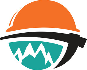 mountain climbing logo