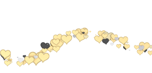 Falling red and pink hearts isolated on transparent background. Valentine’s day design.