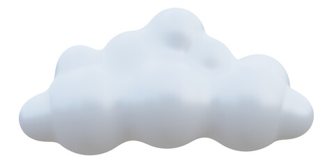 White cloud 3d. 3d rendering.