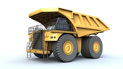 3d illustration of Mining Haul Truck