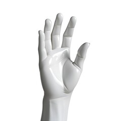 Obraz premium 3D Hand Icon on White Background