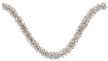 Tinsel 3d rendering. Merry Christmas.