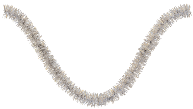 Tinsel 3d rendering. Merry Christmas.