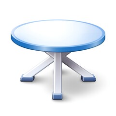 3D Icon of a Modern Table on White Background