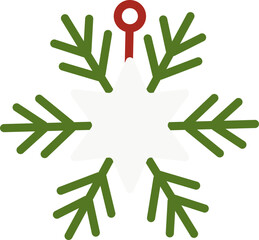 Christmas Snowflake Blank Frame Tag