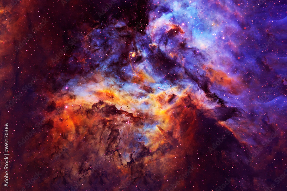 Canvas Prints beautiful cosmic nebula. elements of this image furnished by nasa