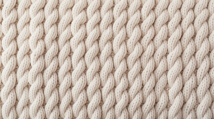 White woolen knitted fabric texture.