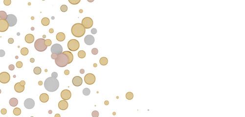 Radiant Revelry: Enthralling 3D Illustration of Shining gold Confetti