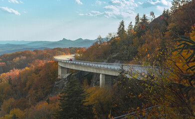 Linn Cove Viaduct, Blue Ridge Parkway, North Carolina.