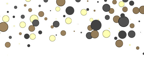 Radiant Revelry: Enthralling 3D Illustration of Shining gold Confetti