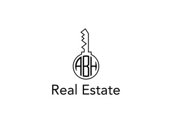 Key Real Estate Business Letter ABH Logo Vector Illustration