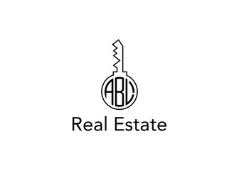 Key Real Estate Business Letter ABL Logo Vector Illustration