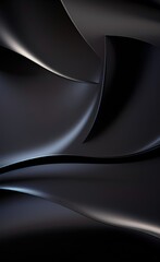 Abstract 3d wavy background with perspective effect. Ai generated art.