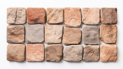 Obraz premium Stonework on white background.